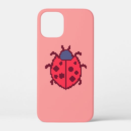 かわいいピクセルレディバグ昆虫 Case-Mate iPhoneケース (裏面)