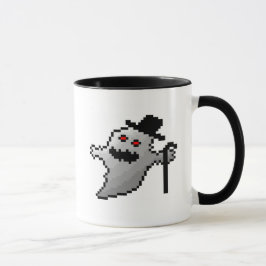 かわいいピクセル幽霊 マグカップ