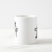 かわいいピクセル幽霊 マグカップ (中央)