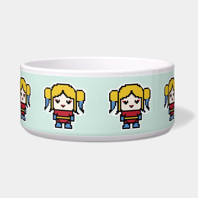 かわいいピクセル悪ガール ボウル (正面)
