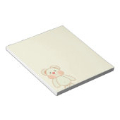 かわいいピクセル描画のクマ ノートパッド (アングル)