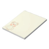かわいいピクセル描画のクマ ノートパッド (回転)