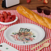 かわいいピクニックパーティー愛好家紙プレート