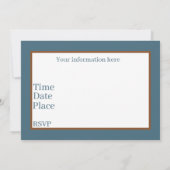 かわいいピクニックベアーズ追加文字 招待状 (裏面)