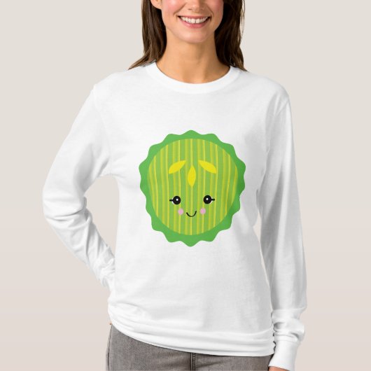 かわいいピクルス スライス Tシャツ (正面)