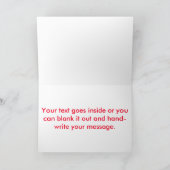 かわいいピグサンタ – ティール(緑がかった色)と赤 シーズンカード (内部)