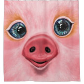 かわいいピグシャワーカーテン シャワーカーテン (正面)