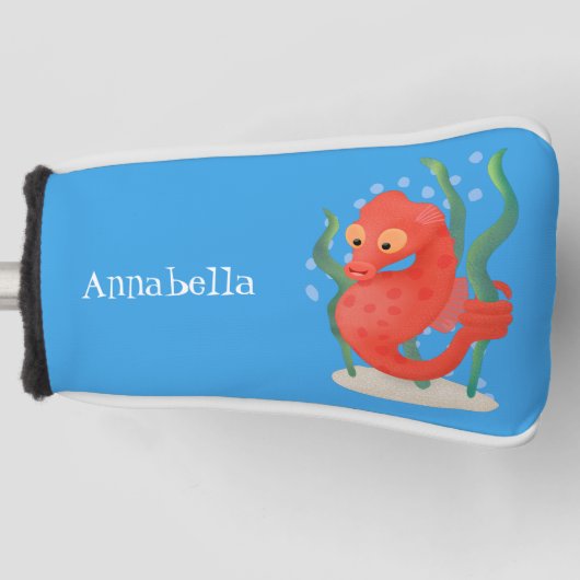 かわいいピグミーのシーホース漫画 ゴルフヘッドカバー (正面)