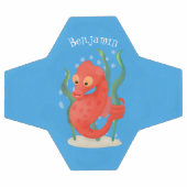 かわいいピグミーのシーホース漫画 サッカーボール (フラット)