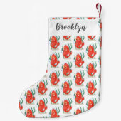 かわいいピグミーのシーホース漫画 スモールクリスマスストッキング (裏面)