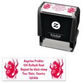 かわいいピグミーのシーホース漫画 セルフインキングスタンプ (インサイチュ)