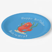 かわいいピグミーのシーホース漫画 ペーパープレート (アングル)