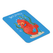 かわいいピグミーのシーホース漫画 マグネット (右側)