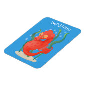 かわいいピグミーのシーホース漫画 マグネット (左側)