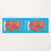 かわいいピグミーのシーホース漫画 ヨガマット (裏面(横))