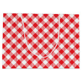 かわいいピザのパーティー語 ラージペーパーバッグ (裏面)