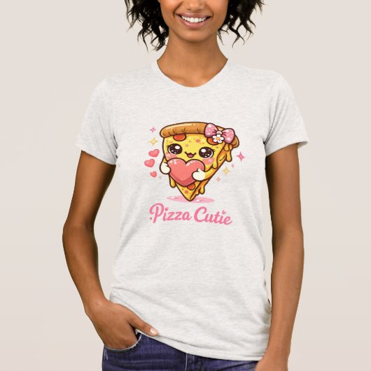 かわいいピザのTシャツ Tシャツ (正面)