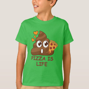 かわいいピザウンチEmoji Tシャツ