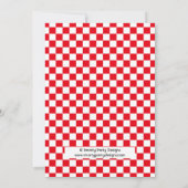 かわいいピザパーティーキッドの誕生日招待状 招待状 (裏面)