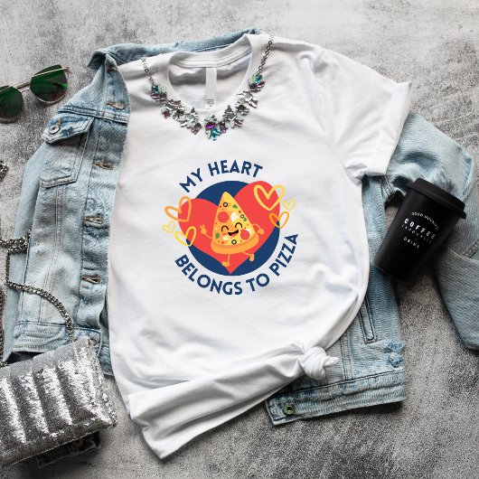 かわいいピザラヴおもしろいアンチ – バレンタインデーのプレゼント Tシャツ
