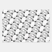 かわいいピザ好きのバレンタインデー ラッピングペーパーシート (正面2)