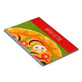 かわいいピザ好きカラフル食 ノートブック (右側)