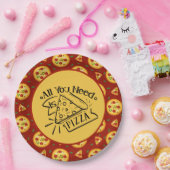 かわいいピザ愛好家のパーティー ペーパープレート (パーティー)