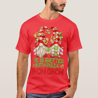 かわいいピザ格言レッドバッファロープレイドライフが良い Tシャツ