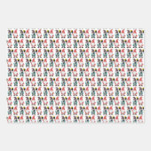 かわいいピックボールのクリスマス小妖精や小人と格言 ラッピングペーパーシート (正面3)