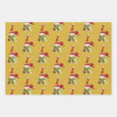 かわいいピックボールのクリスマス格言 ラッピングペーパーシート (正面3)