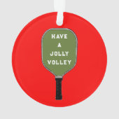 かわいいピックボールのクリスマス記念品 オーナメント (裏面)