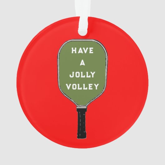 かわいいピックボールのクリスマス記念品 オーナメント (裏面)