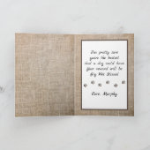 かわいいピットブルから父の日が幸せ カード (内部)