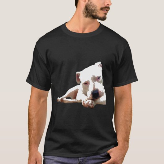 かわいいピットブルテリアの子犬 Tシャツ (正面)