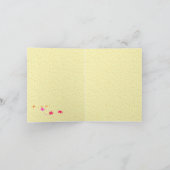 かわいいピットブル犬の楽しいアート誕生日パーティー サンキューカード (内部)