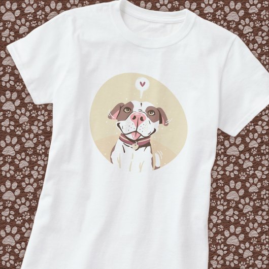 かわいいピットブル Tシャツ