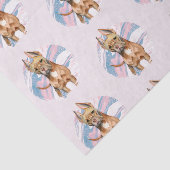 かわいいピット・ブルテリア犬のイラストレーションパターン 薄葉紙 (詳細)