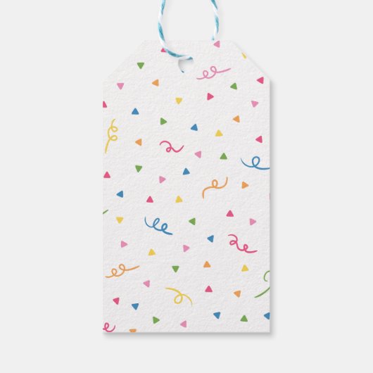 かわいいピナタグラシアスサンキューフィエスタベビーシャワー ギフトタグ (裏面)