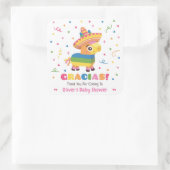 かわいいピナタグラシアスフィエスタベビーシャワーデコレーション スクエアシール (バッグ)