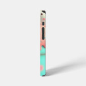 かわいいピンクかわいいアイスクリームノート iPhoneケース (左側面)