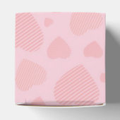 かわいいピンクかわいいハッピー顔カップケーキガールズ フェイバーボックス (上部)