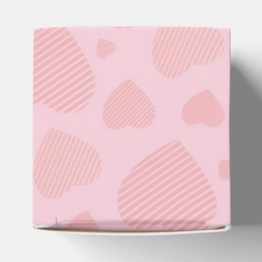 かわいいピンクかわいいハッピー顔カップケーキガールズ フェイバーボックス (上部)