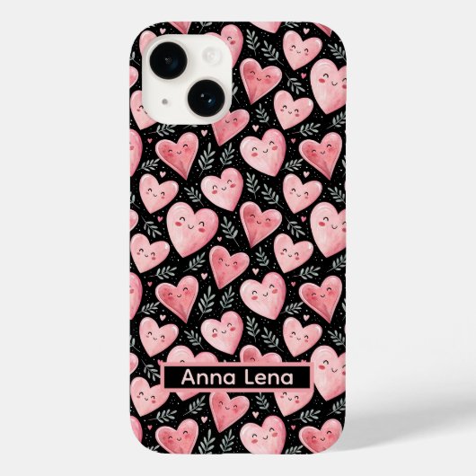 かわいいピンクかわいいハートiPhone / iPadケース Case-Mate iPhoneケース (裏面)