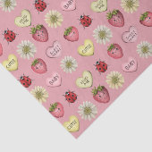 かわいいピンクかわいいバレンタインデーの模様 薄葉紙 (詳細)