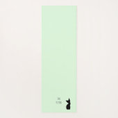 かわいいピンクかミント、ゼンキッテン ヨガマット (裏面)