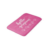 かわいいピンクこんにちはゴージャス バスマット (アングル)