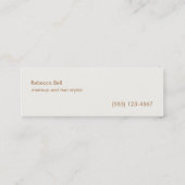 かわいいピンクさくらんぼフローラ自然 スキニー名刺 (裏面)