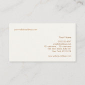 かわいいピンクさくらんぼフローラ自然 名刺 (裏面)