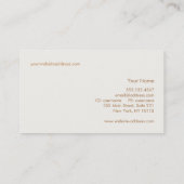 かわいいピンクさくらんぼフローラ自然 名刺 (裏面)