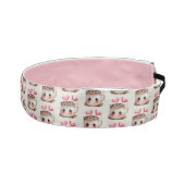 かわいいピンクとクリームの水色ホットココアパターン アスレチックヘッドバンド (右)